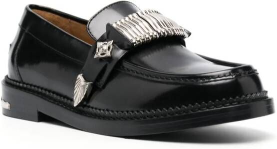 Toga Pulla Loafers met gesp Zwart