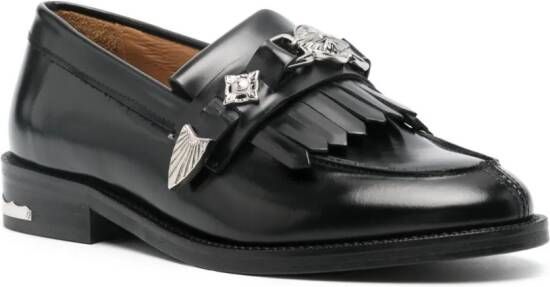 Toga Pulla Loafers verfraaid met studs Zwart