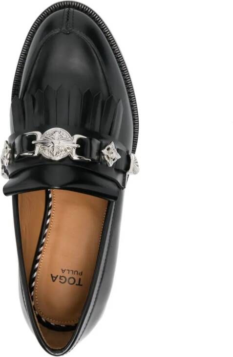 Toga Pulla Loafers verfraaid met studs Zwart