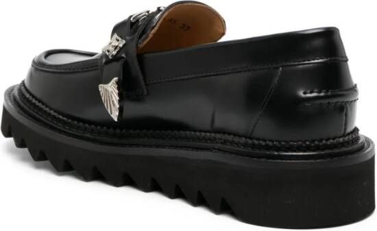 Toga Pulla Loafers verfraaid met studs Zwart