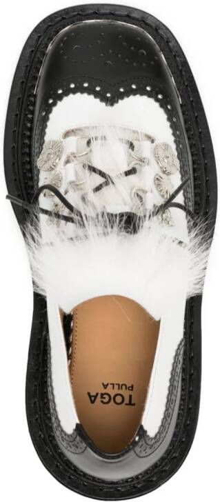 Toga Oxford schoenen met studs Wit