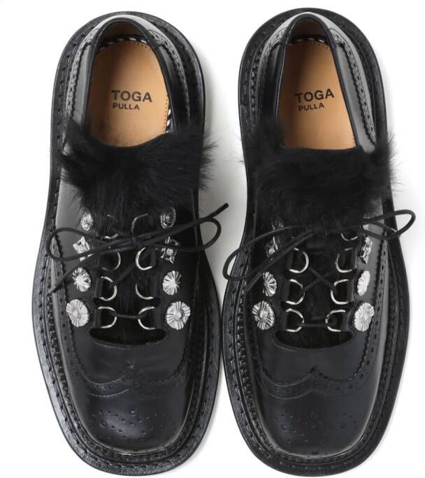 Toga Leren brogues Zwart