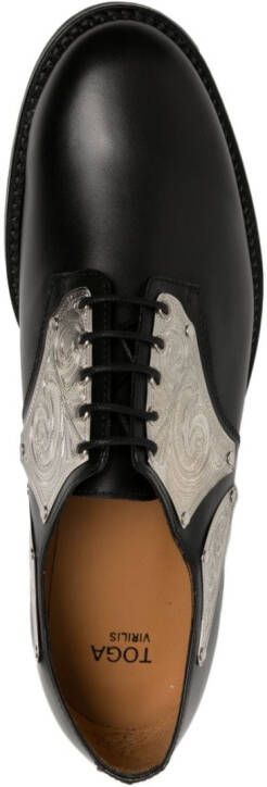 Toga Virilis Gelakte Oxford schoenen Zwart
