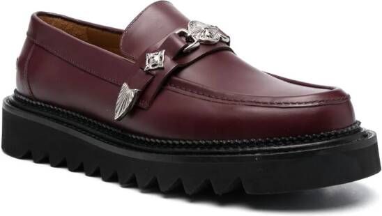 Toga Virilis Leren loafers Rood