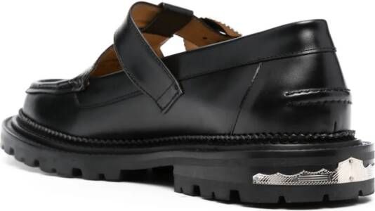 Toga Virilis Leren loafers Zwart