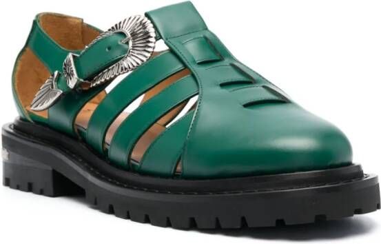 Toga Virilis Leren sandalen Groen