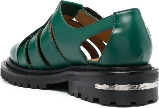 Toga Virilis Leren sandalen Groen