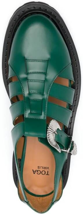 Toga Virilis Leren sandalen Groen