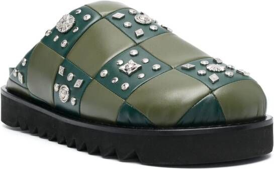 Toga Virilis Leren slippers Groen