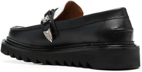 Toga Virilis Tweekleurige loafers Zwart