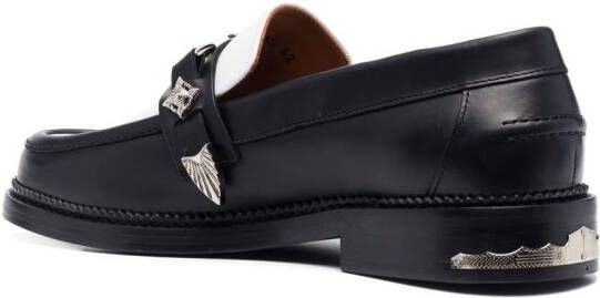 Toga Virilis Tweekleurige loafers Zwart