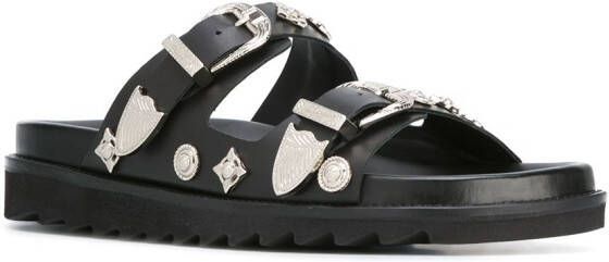 Toga Virilis studded sandals Zwart