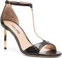 TOM FORD 85 mm sandalen verfraaid met ketting Bruin - Thumbnail 2