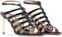 TOM FORD 85 mm sandalen met krokodillen-reliëf Zwart - Thumbnail 2