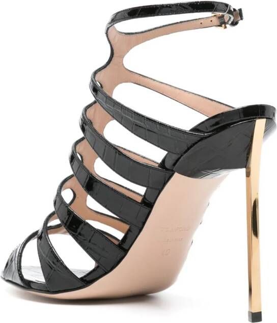 TOM FORD Carolyn leren sandalen Zwart