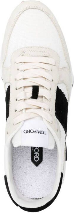 TOM FORD Sneakers met colourblocking Wit