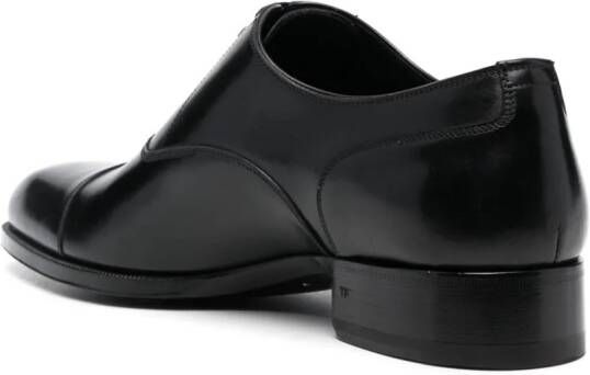 TOM FORD Elkan leren Oxford schoenen Zwart