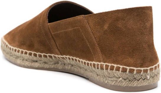 TOM FORD Espadrilles met raffia zool Bruin