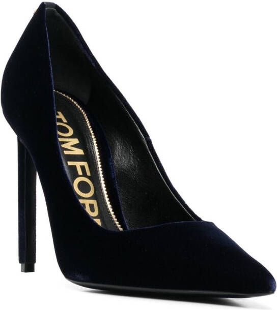 TOM FORD Fluwelen pumps Blauw