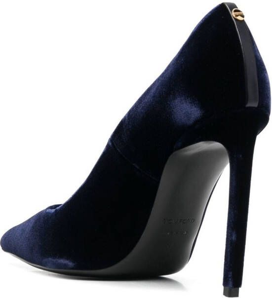 TOM FORD Fluwelen pumps Blauw