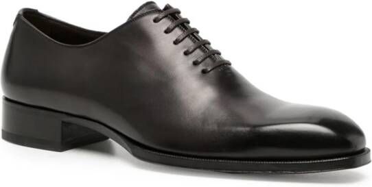 TOM FORD Claydon leren veterschoenen Zwart