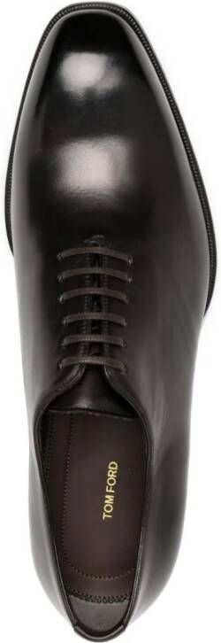 TOM FORD Claydon leren veterschoenen Zwart