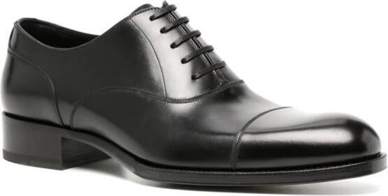 TOM FORD Elkan leren Oxford schoenen Zwart