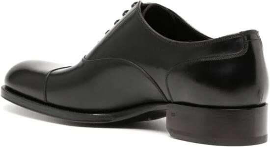 TOM FORD Elkan leren Oxford schoenen Zwart