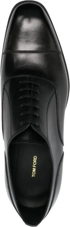 TOM FORD Gianni leren Oxford schoenen Zwart