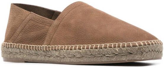 TOM FORD Leren espadrilles Bruin