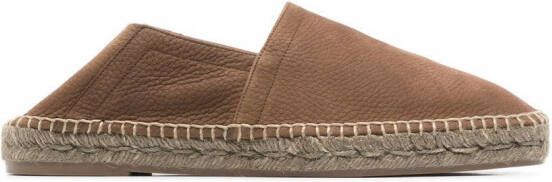 TOM FORD Leren espadrilles Bruin