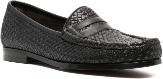 TOM FORD Leren loafers Zwart