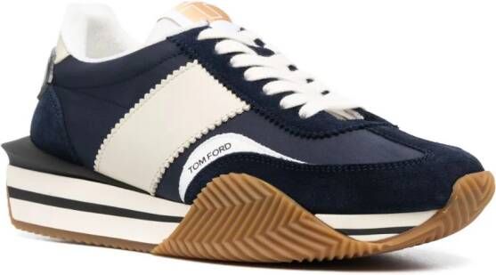 TOM FORD James sneakers met plateauzool Blauw