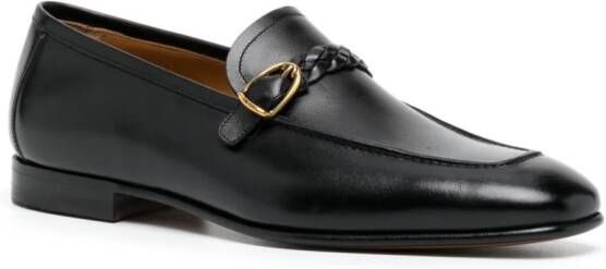 TOM FORD Leren loafers Zwart