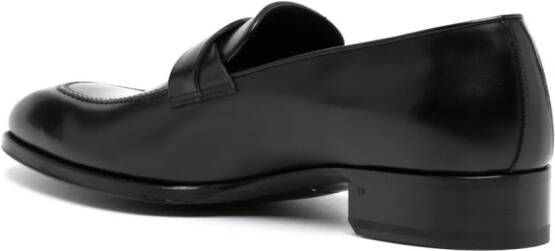 TOM FORD Leren loafers Zwart