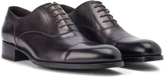 TOM FORD Leren Oxford schoenen Bruin
