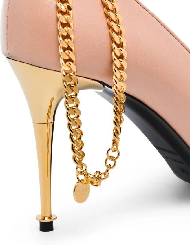 TOM FORD Leren pumps Beige