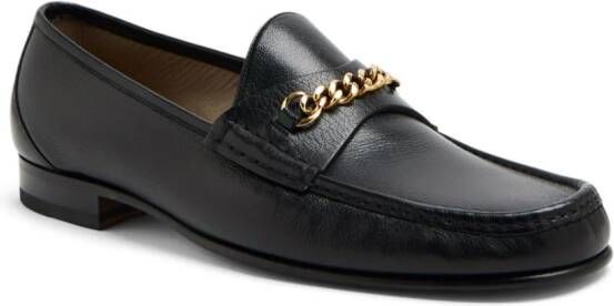 TOM FORD Loafers met kettingdetail Zwart