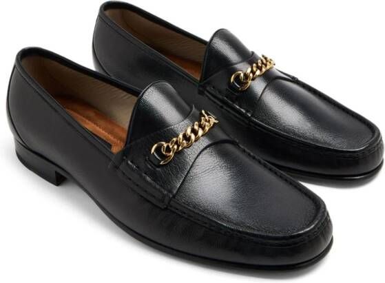 TOM FORD Loafers met kettingdetail Zwart