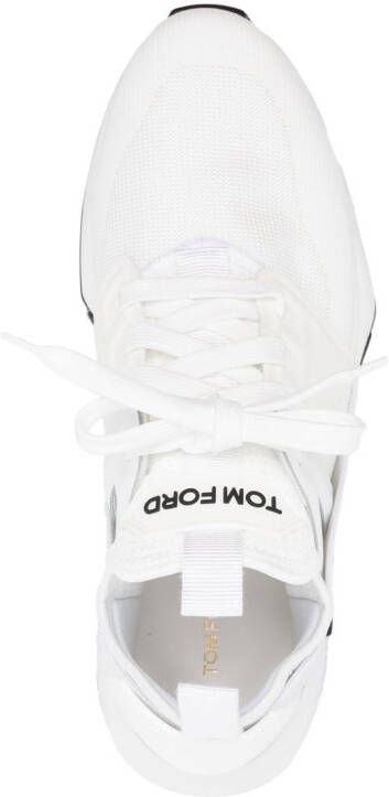 TOM FORD Sneakers met logopatch Wit