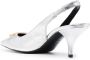 TOM FORD Slingback pumps met logoplakkaat Zilver - Thumbnail 3