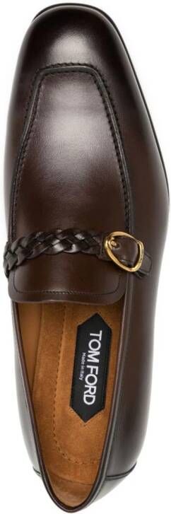 TOM FORD Martin leren loafers Zwart