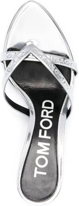 TOM FORD Metallic muiltjes Zilver