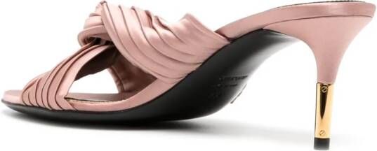 TOM FORD 75 mm sandalen met plooien en geknoopt detail Roze