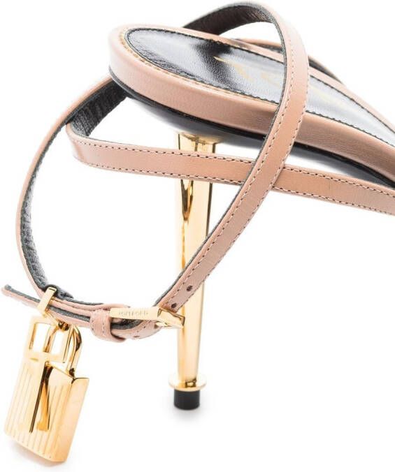TOM FORD Naked leren sandalen Beige
