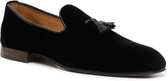 TOM FORD Nicolas fluwelen loafers Zwart