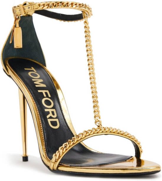 TOM FORD Sandalen met slot Goud