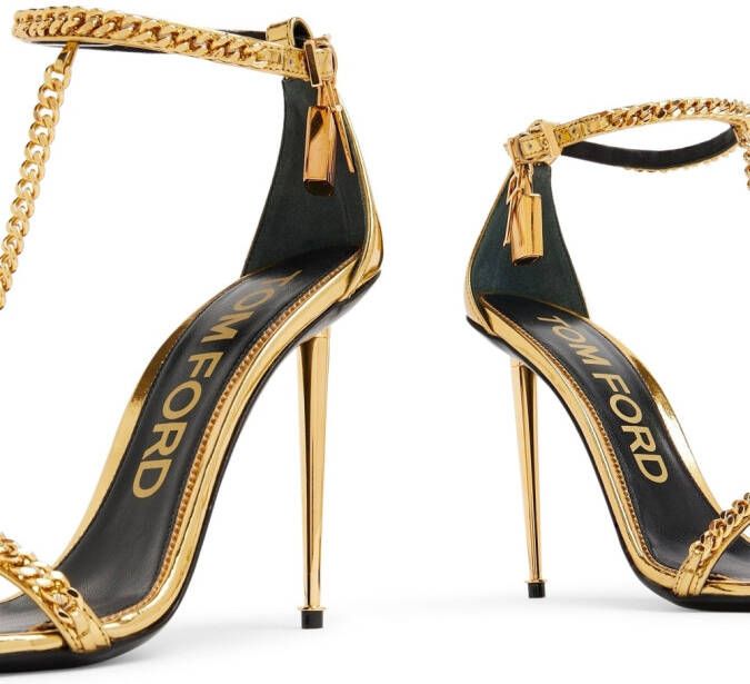 TOM FORD Sandalen met slot Goud
