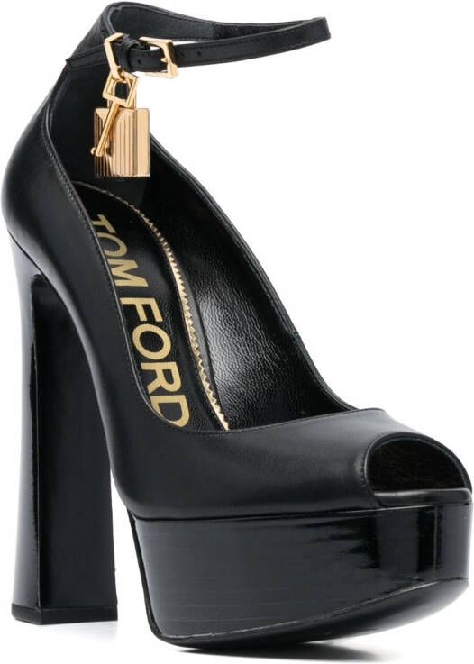 TOM FORD Padlock sandalen met hangslot Zwart