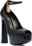 TOM FORD Padlock sandalen met hangslot Zwart - Thumbnail 2